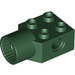 LEGO Donkergroen Steen 2 x 2 met Gat en Rotation Joint Socket (48169 / 48370)