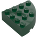 LEGO Dark Green Brick 4 x 4 Round Corner (2577)