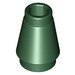 LEGO Dark Green Cone 1 x 1 with Top Groove (28701 / 59900)