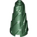 LEGO Dark Green Cone 2 x 2 x 3 with Spikes and Completely Open Stud (28598)
