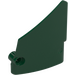 LEGO Dark Green Curved Panel 13 Left (64394)