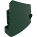 LEGO Dark Green Curved Panel 14 Right (64680)