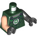 LEGO Dark Green Green Lantern with Shoulder Armor and Cape Minifig Torso (973 / 76382)