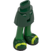 LEGO Vert Foncé Hanche avec Basic Incurvé Jupe avec Coat Bas avec Vert Jambes et Vert Foncé Shoes avec charnière mince