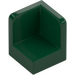 LEGO Dark Green Panel 1 x 1 Corner with Rounded Corners (6231)