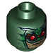LEGO Dark Green Parademon with Minifigure Head (Recessed Solid Stud) (3626 / 34983)