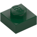 LEGO Dark Green Plate 1 x 1 (3024)