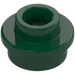 LEGO Vert Foncé assiette 1 x 1 Rond avec Tenon ouvert (28626 / 85861)