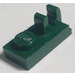 LEGO Verde oscuro Placa 1 x 2 con Parte superior Clip con hueco (92280)