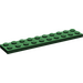 LEGO Vert foncé assiette 2 x 10 (3832)