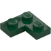 LEGO Dark Green Plate 2 x 2 Corner (2420)