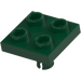 LEGO Dark Green Plate 2 x 2 with Bottom Pin (No Holes) (2476 / 48241)