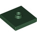 LEGO Dark Green Plate 2 x 2 with Groove and 1 Center Stud (23893 / 87580)