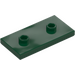 LEGO Dark Green Plate 2 x 4 with 2 Studs (65509)