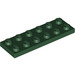 LEGO Dark Green Plate 2 x 6 (3795)