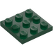 LEGO Dark Green Plate 3 x 3 (11212)