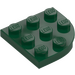 LEGO Dark Green Plate 3 x 3 Round Corner (30357)