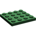 LEGO Dark Green Plate 4 x 4 (3031)