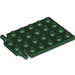 LEGO Dark Green Plate 4 x 5 Trap Door Flat Hinge (92099)