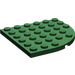 LEGO Dunkelgrün Platte 6 x 6 Runden Ecke (6003)