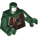 LEGO Dark Green Raphael Minifig Torso (973 / 76382)