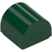 LEGO Dark Green Slope 1 x 1 Curved (49307)