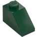 LEGO Dark Green Slope 1 x 2 (45°) (3040)
