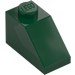 LEGO Dark Green Slope 1 x 2 (45°) (3040 / 6270)