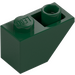 LEGO Donkergroen Helling 1 x 2 (45°) Omgekeerd (3665)