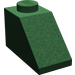 LEGO Dark Green Slope 1 x 2 (45°) without Centre Stud