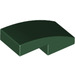 LEGO Dark Green Slope 1 x 2 Curved (3593 / 11477)