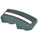 LEGO Dark Green Slope 1 x 2 Curved Inverted with White Decoration Stripe on Dark Green Left Sticker (24201)