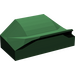 LEGO Dark Green Slope 1 x 2 x 0.7 Curved with Fin (47458 / 81300)