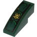 LEGO Dark Green Slope 1 x 3 Curved with Ninjago Pattern Sticker (50950)