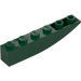 LEGO Dark Green Slope 1 x 6 Curved Inverted (41763 / 42023)