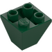 LEGO Mørk grønn Skråning 2 x 2 (45°) Omvendt (3676)