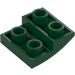 LEGO Verde oscuro Con pendiente 2 x 2 x 0.7 Curvo Invertido (32803)