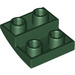 LEGO Donkergroen Helling 2 x 2 x 0.7 Gebogen Omgekeerd (32803)