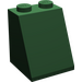 LEGO Vert foncé Pente 2 x 2 x 2 (65°) avec tube inférieur (3678)