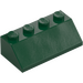 LEGO Dark Green Slope 2 x 4 (45°) with Rough Surface (3037)