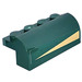 LEGO Dark Green Slope 2 x 4 x 1.3 Curved with golden triangle left side Sticker (6081)