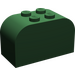 LEGO Dark Green Slope Brick 2 x 4 x 2 Curved (4744)