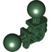 LEGO Vert foncé Technic Bionicle Jambe 3 x 3 avec 2 Balle Joints (47300)