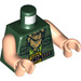 LEGO Verde scuro The Mandarin Busto (973 / 76382)