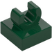 LEGO Dark Green Tile 1 x 1 with Clip (Raised "C") (15712 / 44842)