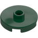 LEGO Dark Green Tile 2 x 2 Round with Stud (18674)