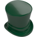 LEGO Dark Green Top Hat with Upturned Brim (27149)