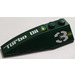 LEGO Dark Green Wedge 2 x 6 Double Left with 3 and &#039;Turbo Oil&#039; Sticker (41748)