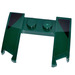 LEGO Dark Green Wedge 3 x 4 x 0.7 with Cutout with Black Triangles Sticker (11291)