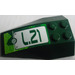 LEGO Dark Green Wedge 6 x 4 Triple Curved with &#039;L.21&#039; Sticker (43712)